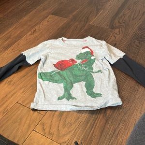 Carter’s layered look long sleeve Christmas /holiday t shirt size 6